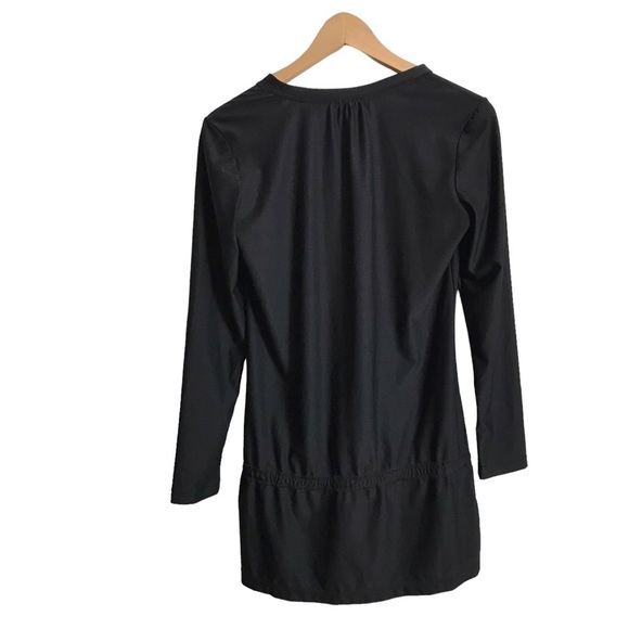 Athleta XS Black Wick-It Swimsuit Bathing Suit Swim Coverup - Picture 2 of 9